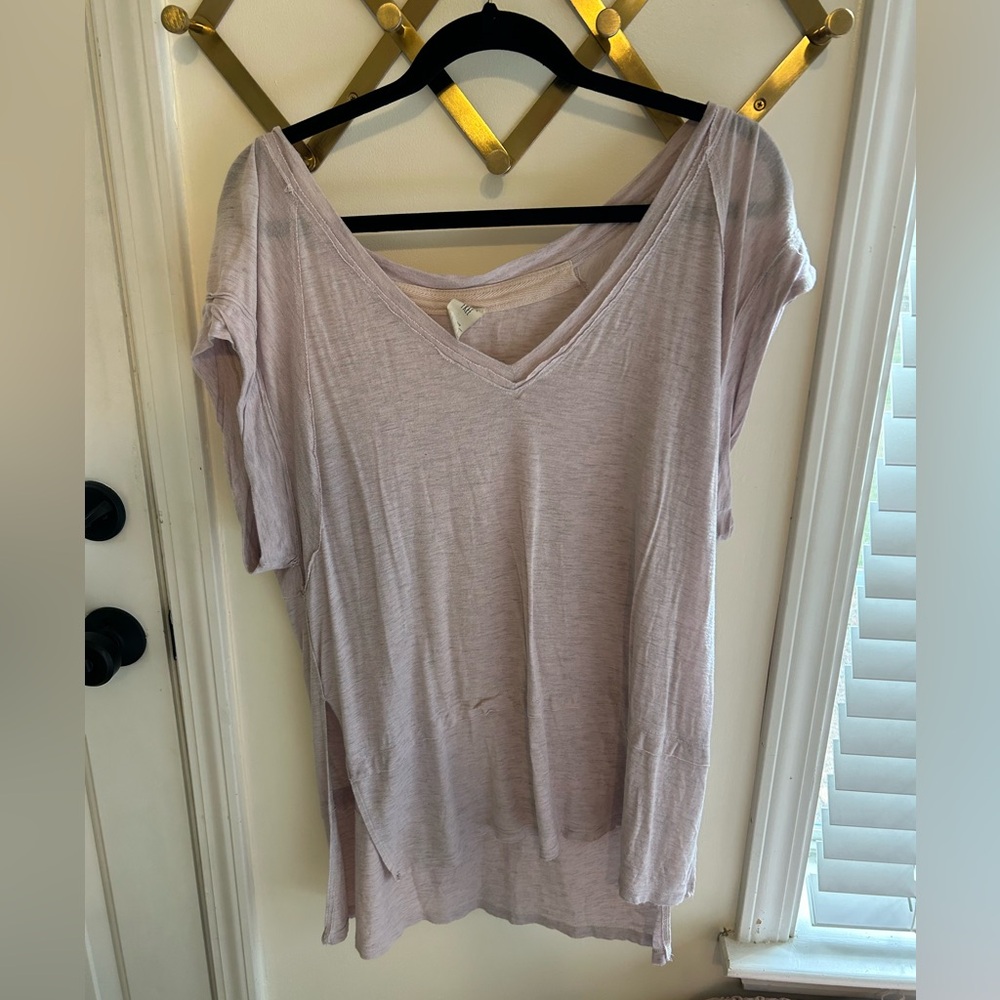 Free People Oversized lavender tee